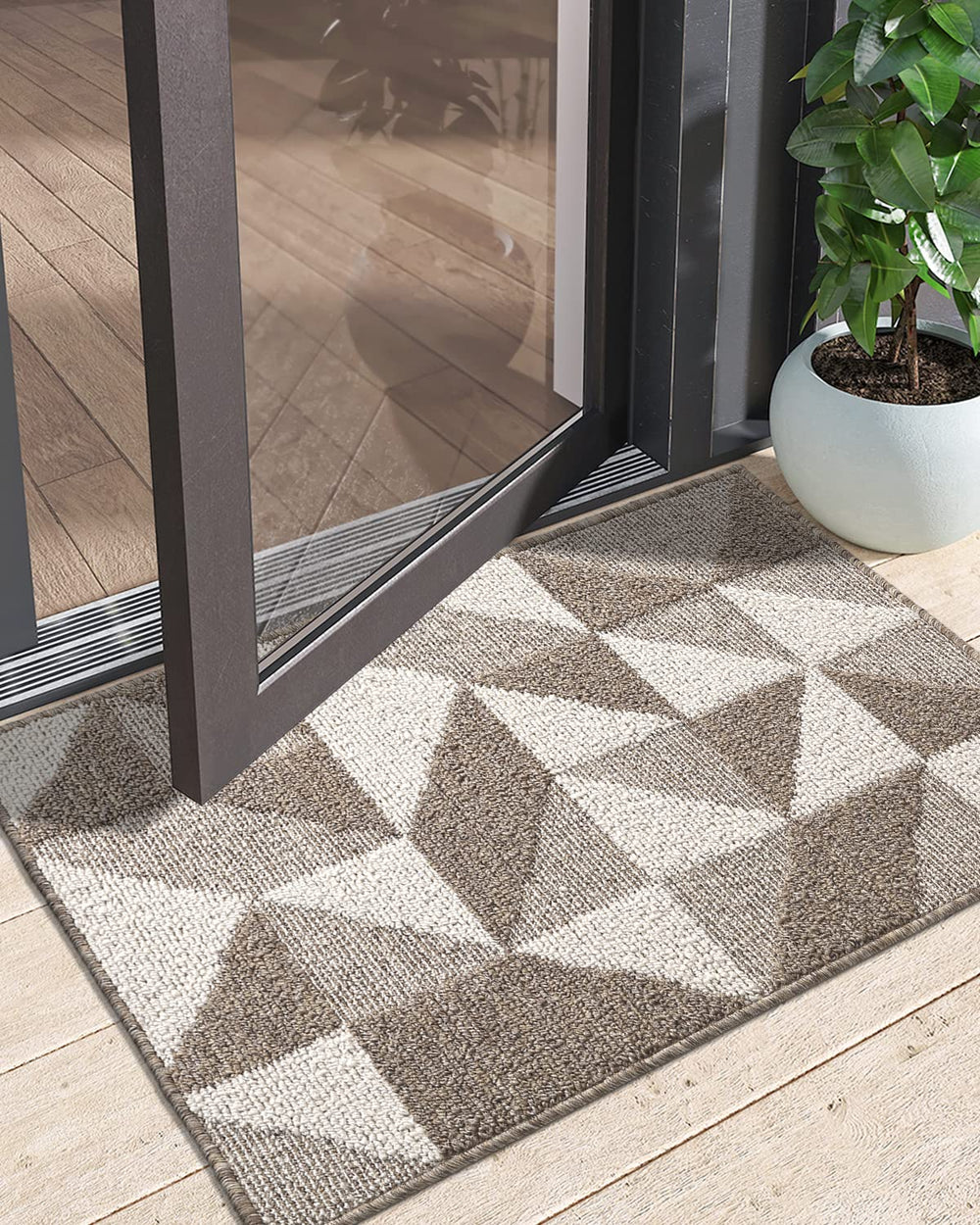 DEXI Entryway Doormat in a home entryway setting