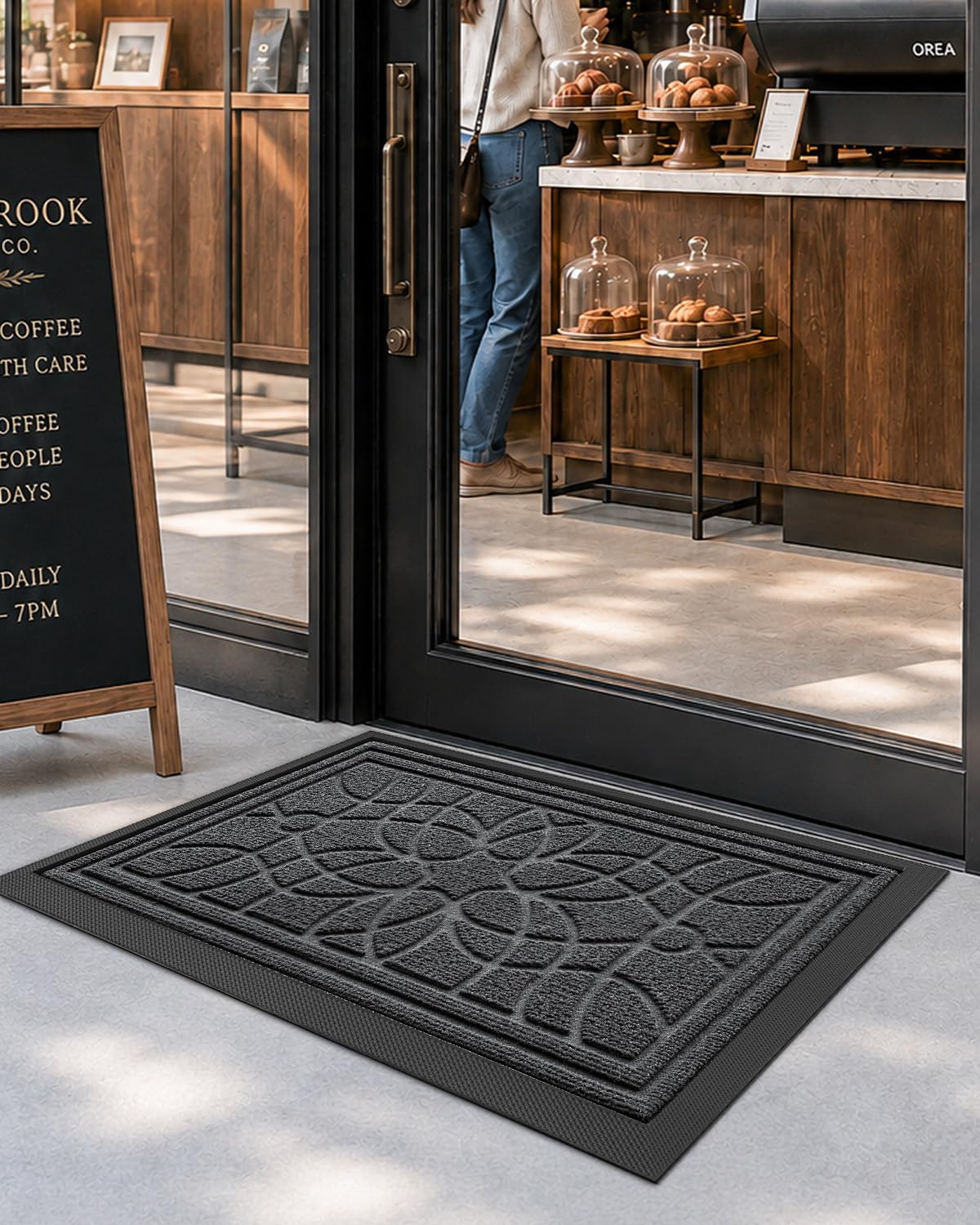 DEXI Front Door Mat 17x30 placed at entrance