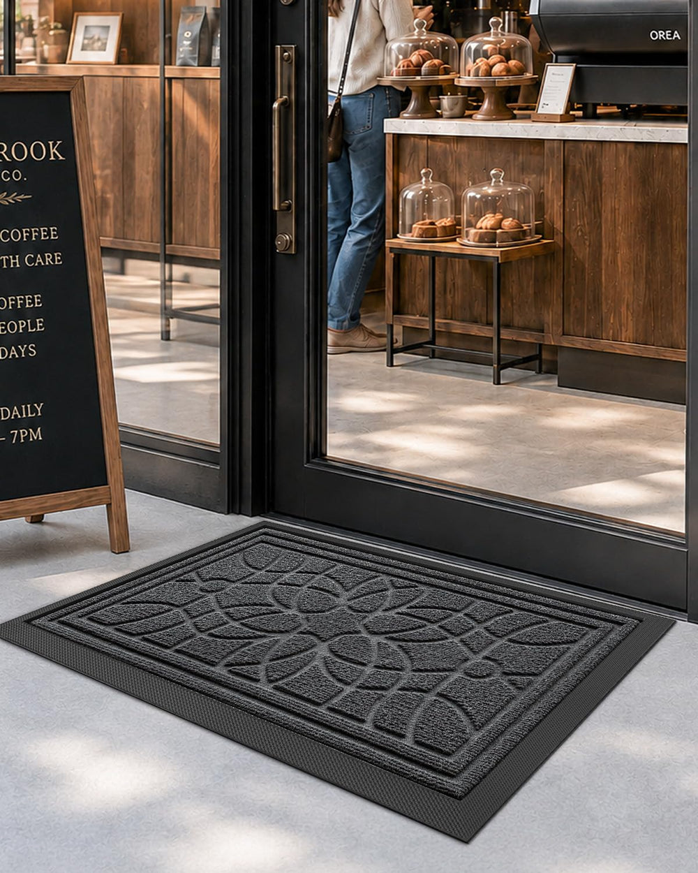DEXI Front Door Mat 17x30 placed at entrance