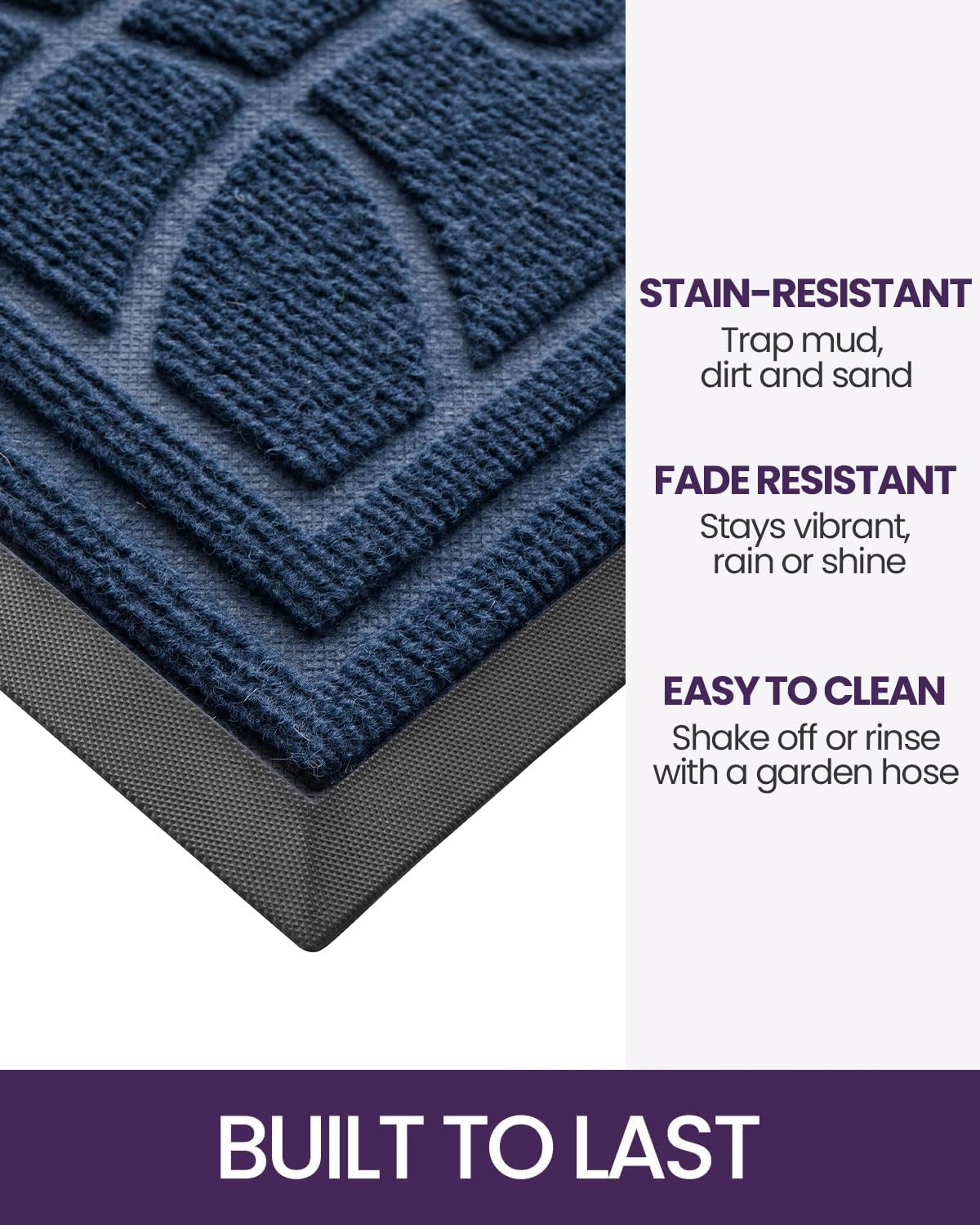 DEXI Front Door Mat being cleaned with hose