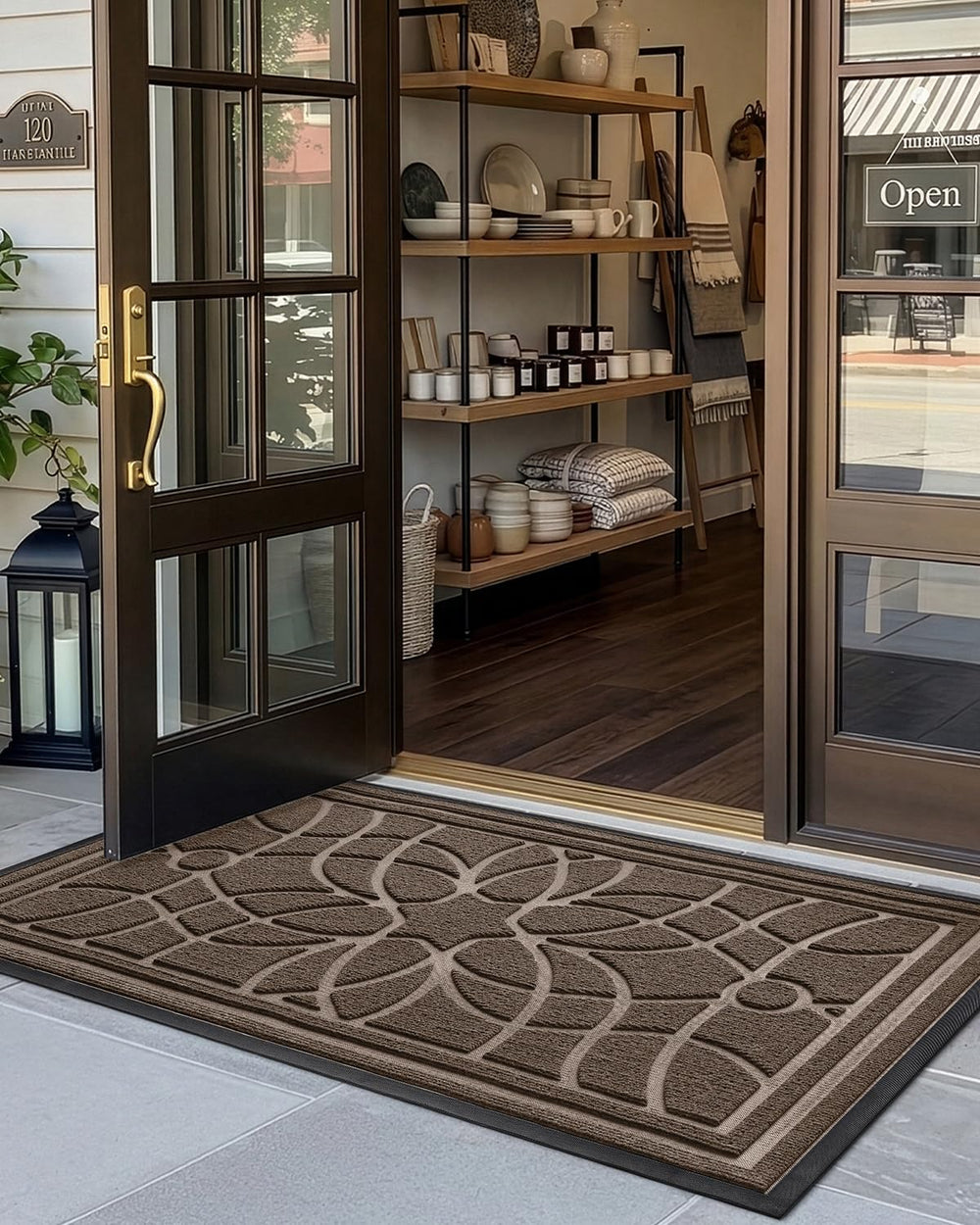 DEXI Front Door Mat side view showing thickness
