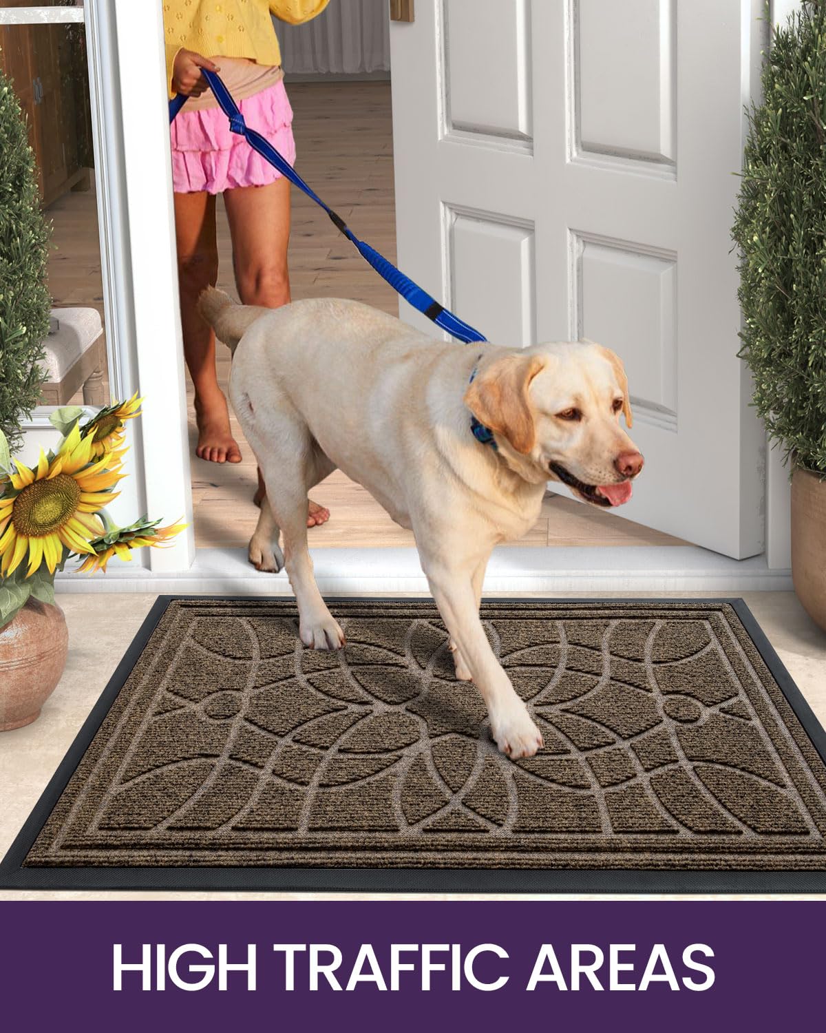 DEXI mat in a commercial setting at a hotel entrance