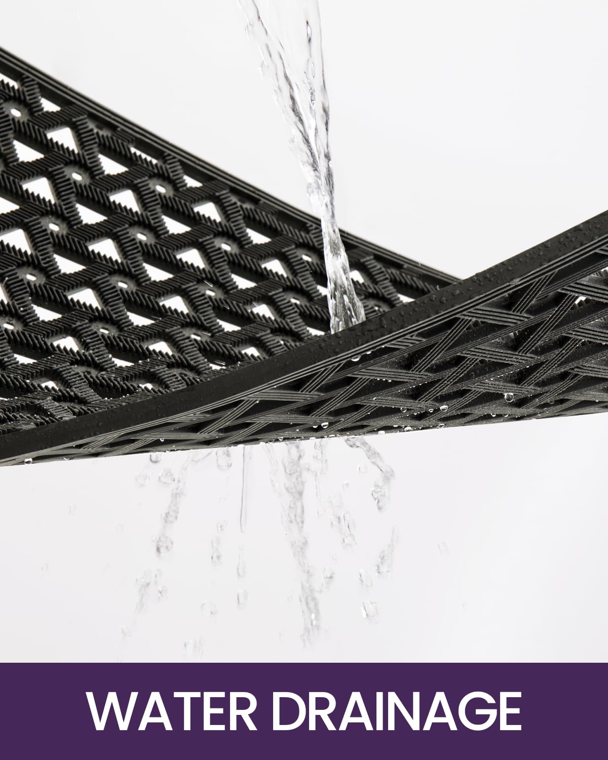 DEXI Rubber Doormat with drainage holes