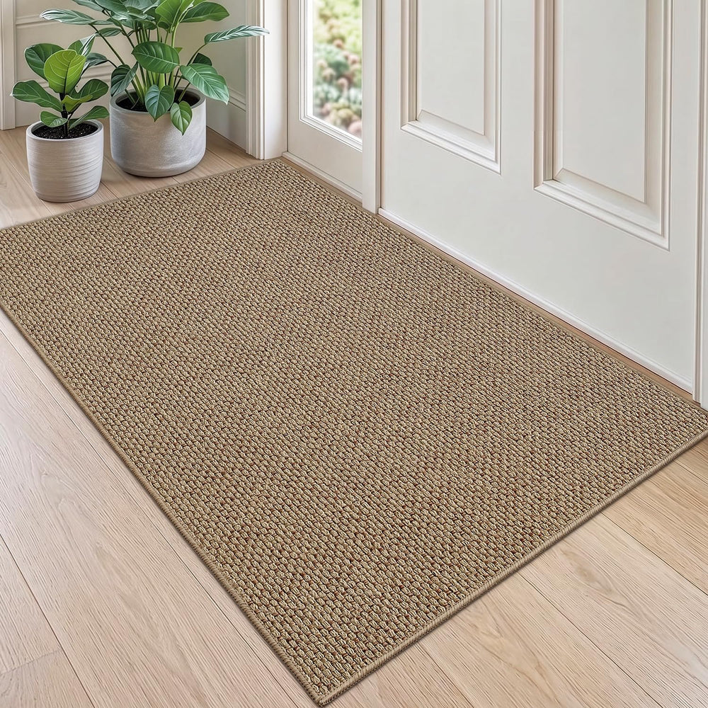 DEXI Thin Door Mat 36x56 dark beige front view