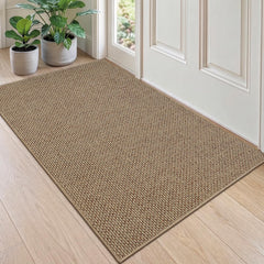 DEXI Thin Door Mat 36x56 dark beige front view