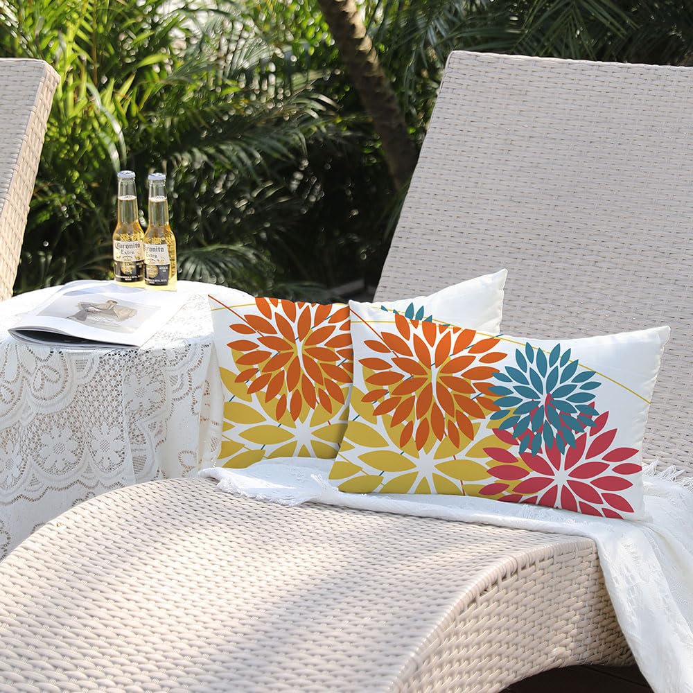 DFXSZ decorative pillow cover in outdoor seating setting