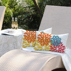 DFXSZ decorative pillow cover in outdoor seating setting