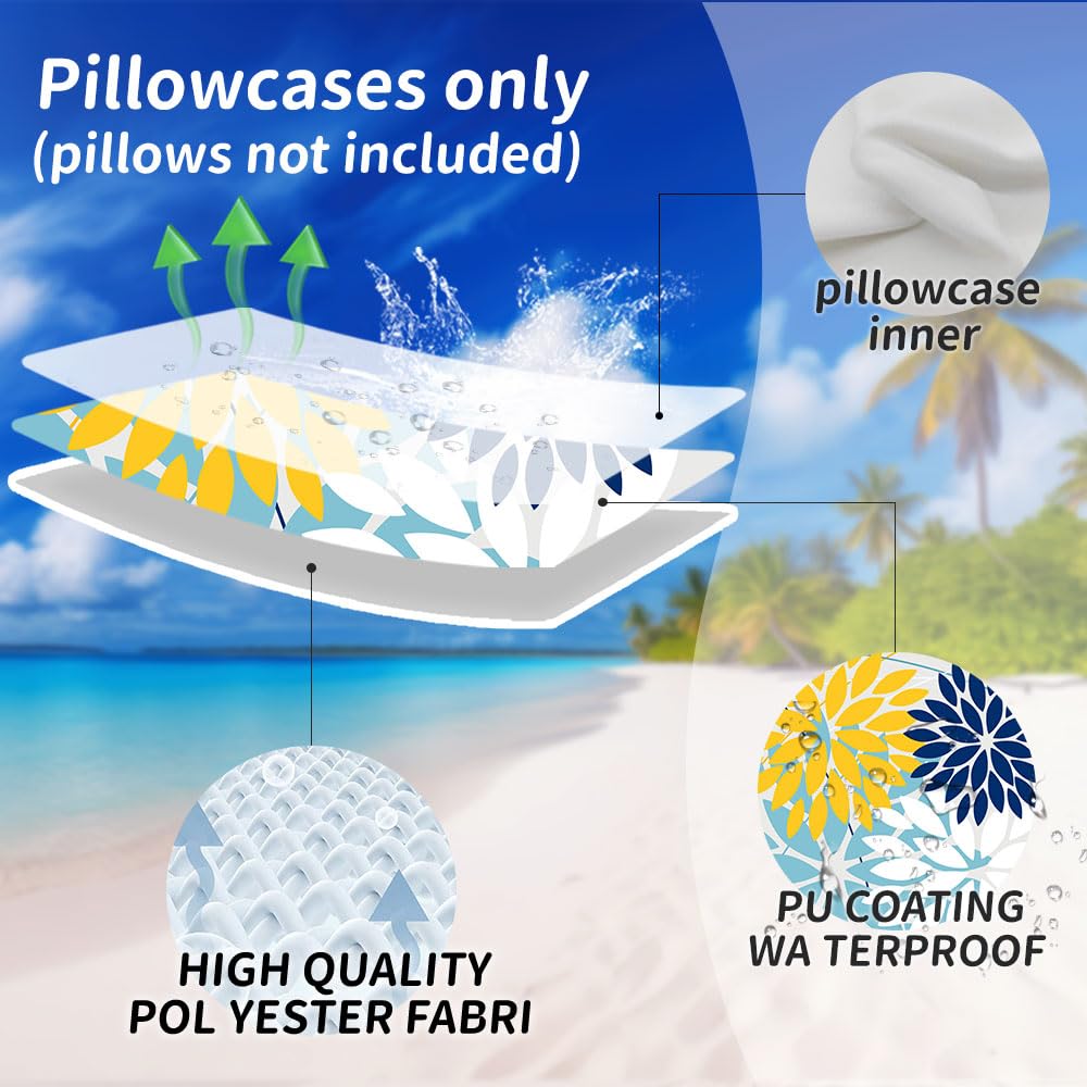 DFXSZ Pillow Cover with Hidden Zipper Close-up