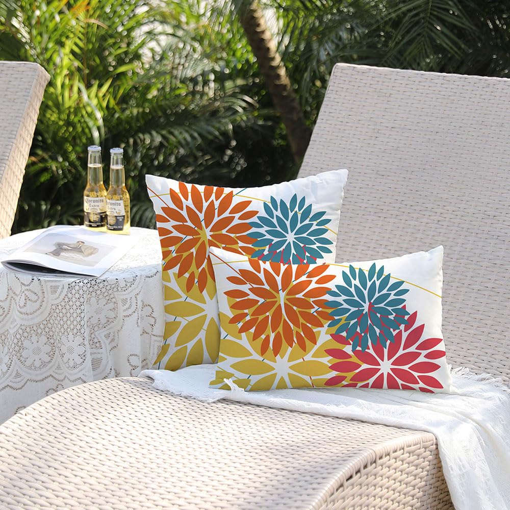 DFXSZ pillow covers displayed with matching outdoor decor