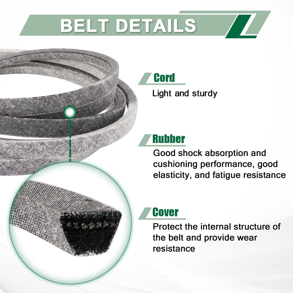 DHLPTX deck belt installed on John Deere mower