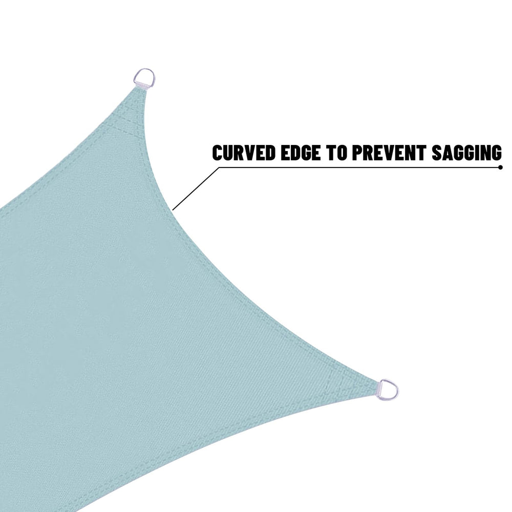 Diagram for measuring LOVE STORY Shade Sail installation
