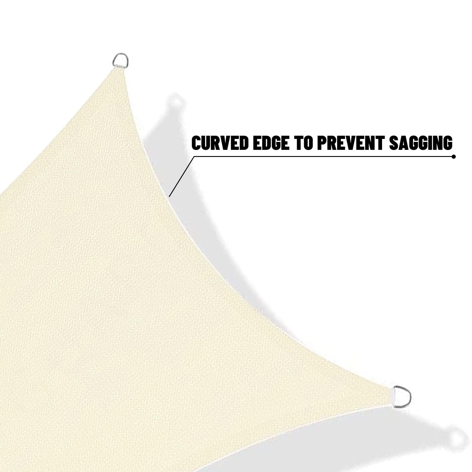 Diagram showing installation points for SUNNY GUARD shade sail