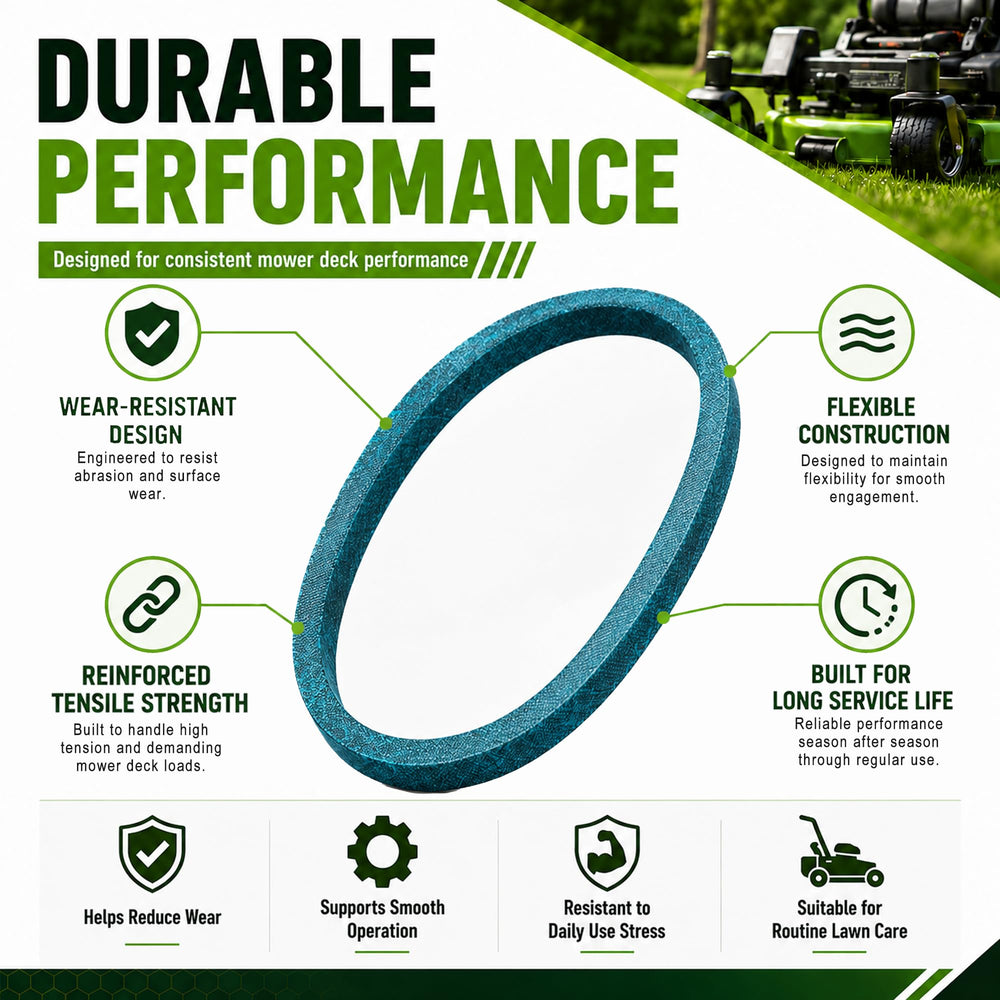 DIAKLY GX20072 Drive Belt installed on a John Deere mower