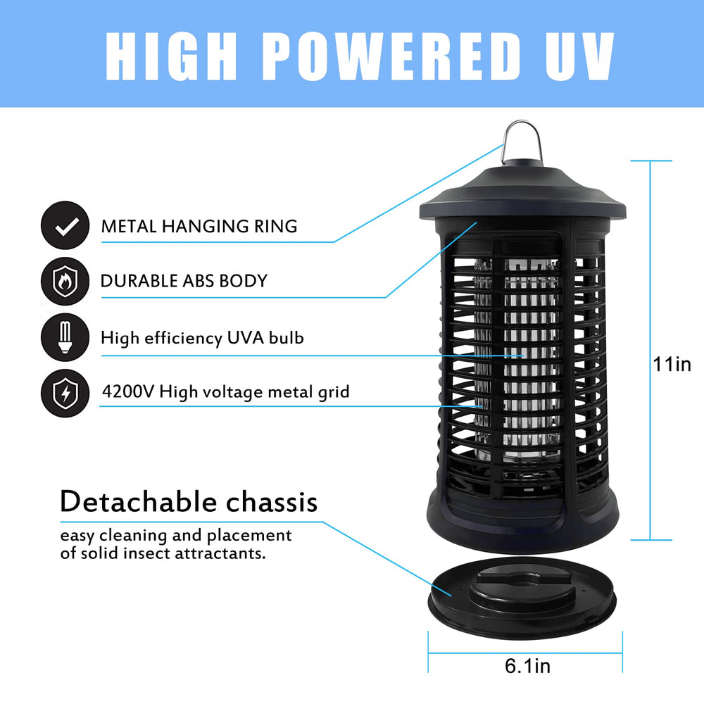 Dickinda Electric Bug Zapper showing safety guard