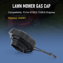 DICMIC gas cap showing metal construction and black colour