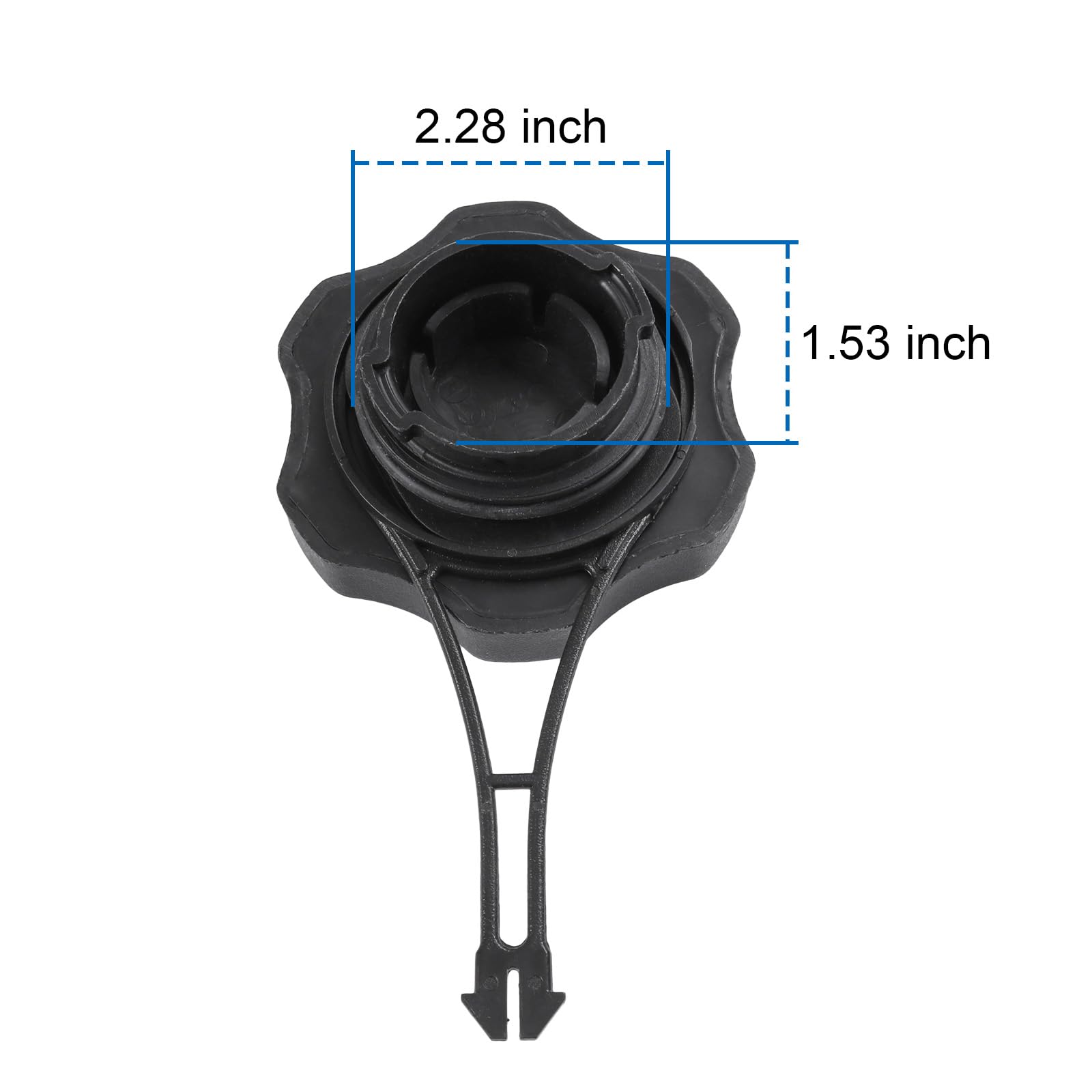 DICMIC Lawn Mower Gas Cap Replacement with dimensions