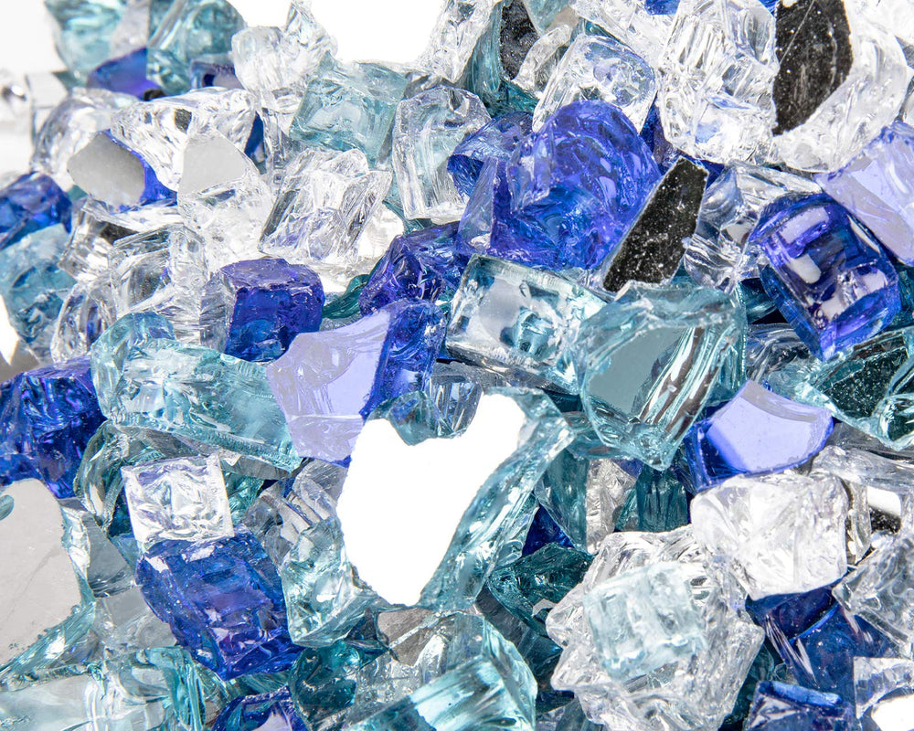 Different angles of GASPRO fire glass stones