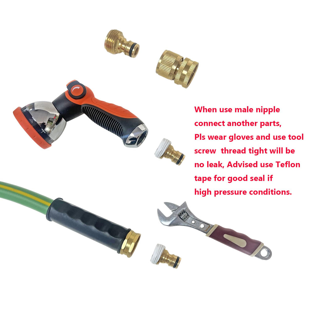 Different angles of HQMPC solid brass hose fittings