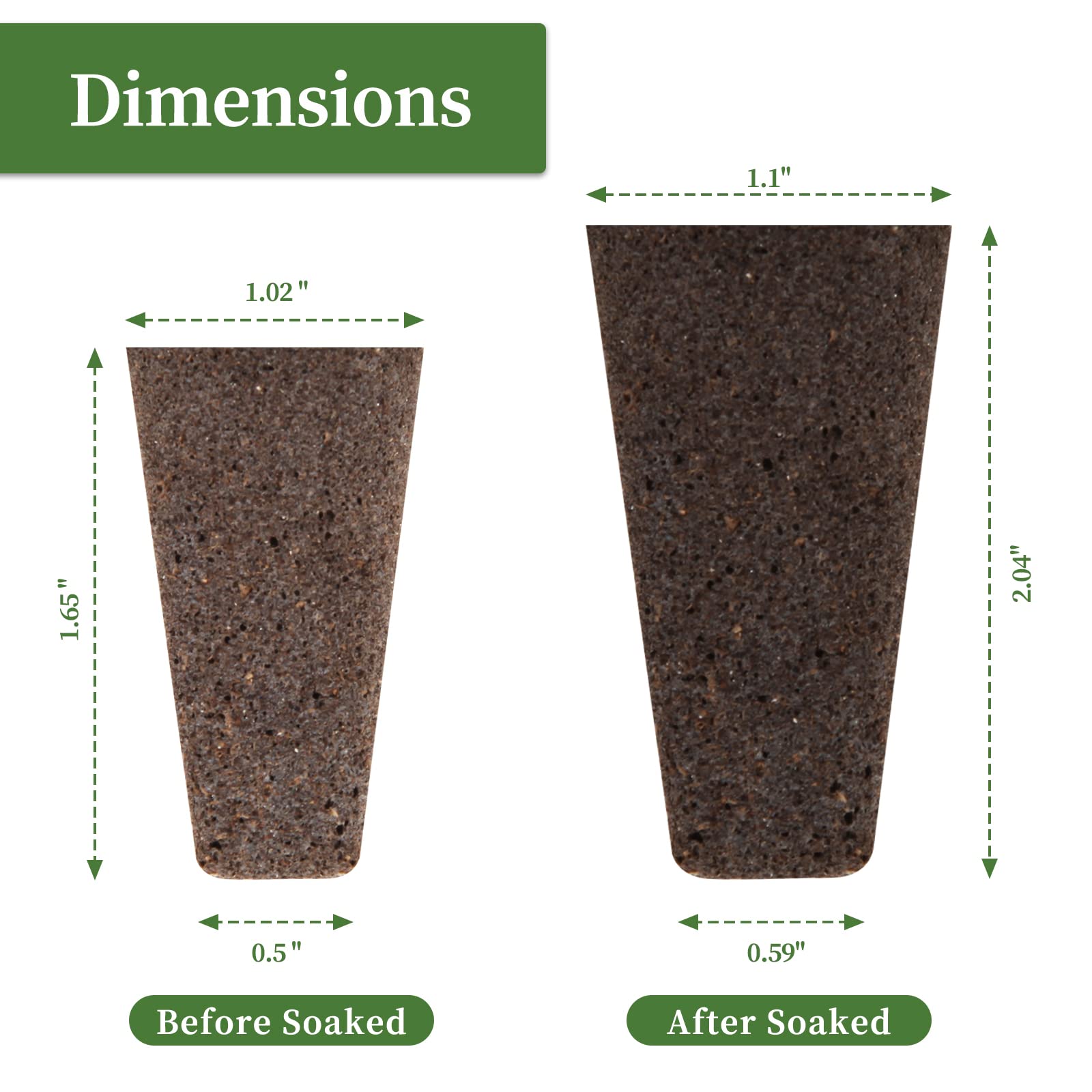 Different angles of LANVRION Grow Sponges