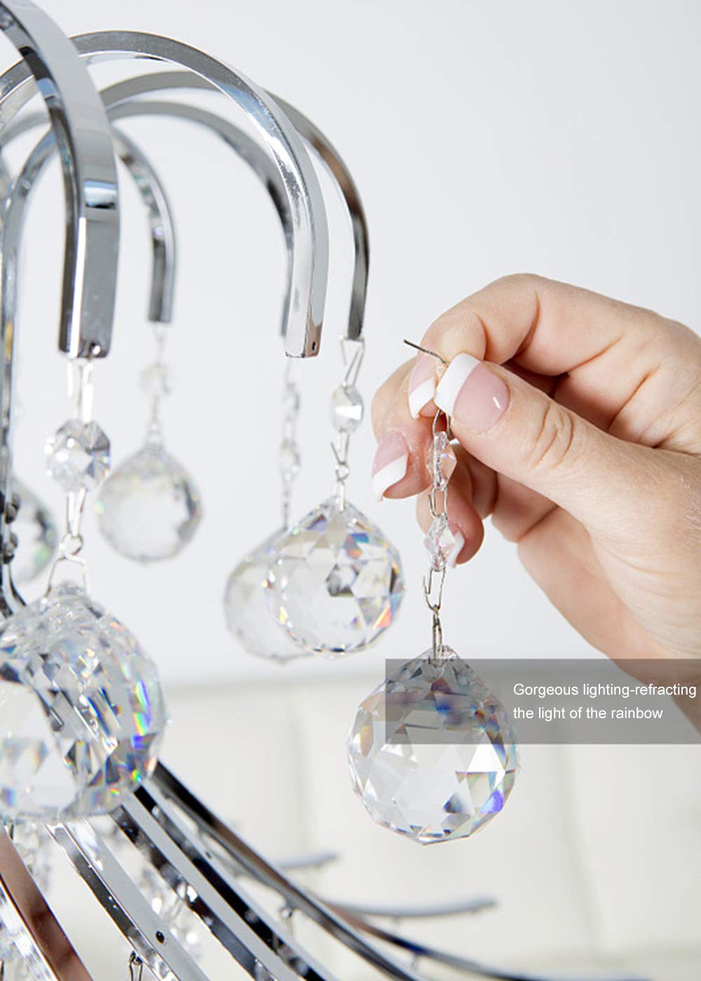 Different angles of MerryNine sun catcher chains