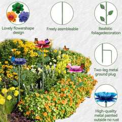 Different height variations of the Abtanx bee feeding stations