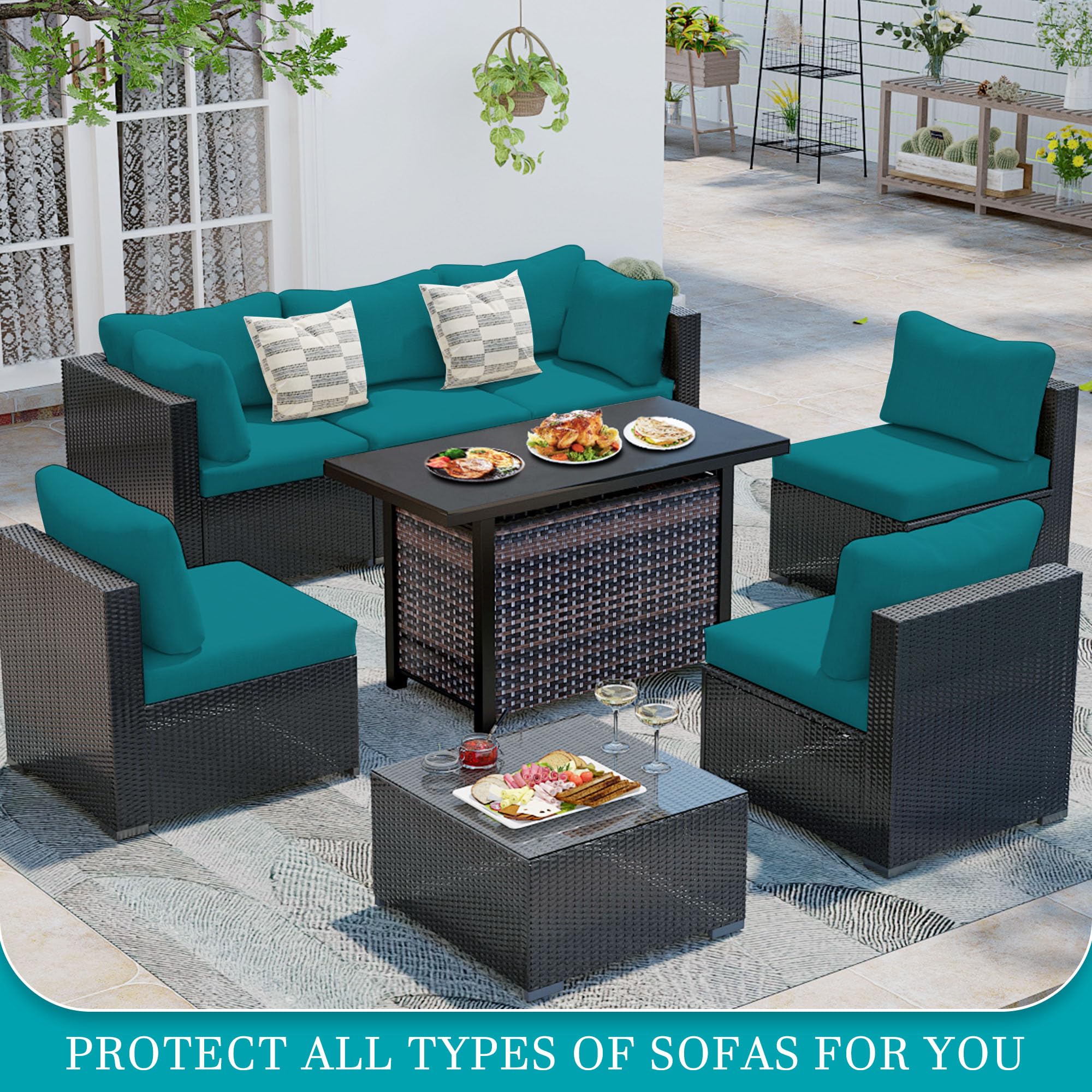 Different patterns of BIETYONE outdoor cushion covers