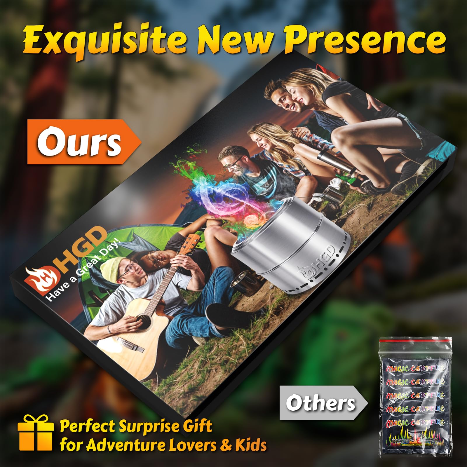 Different size options for HGD Magic Campfire Packets
