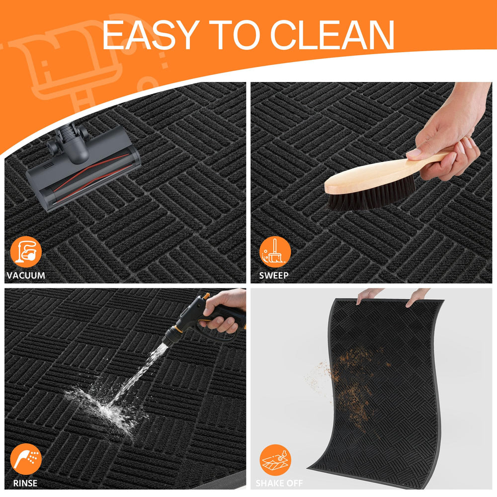 Different size options of HOMEK door mat displayed