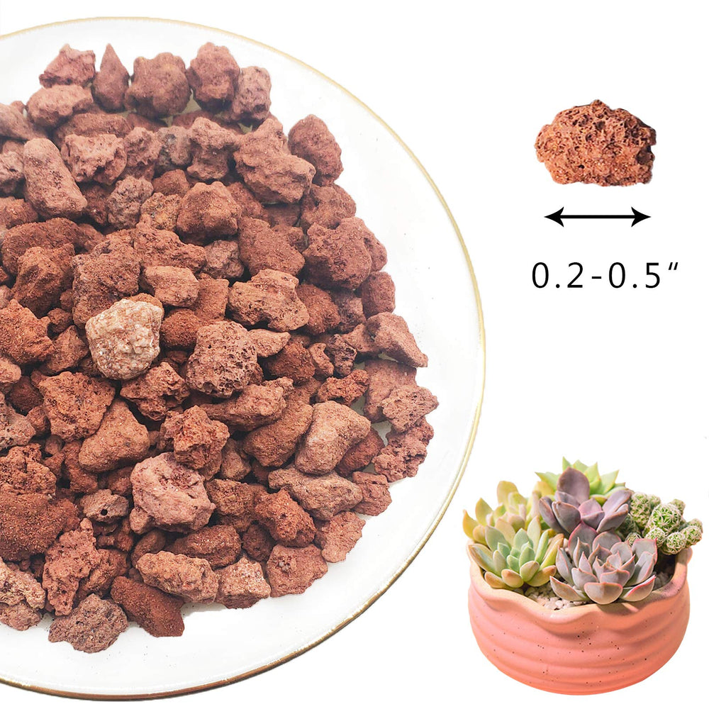 Different sizes of CARURBODY Red Lava Rocks