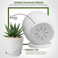 Different sizes of Utopia Home indoor plant pots arranged together