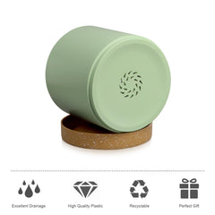 Different sizes of WSMKSZ cylindrical flower pots