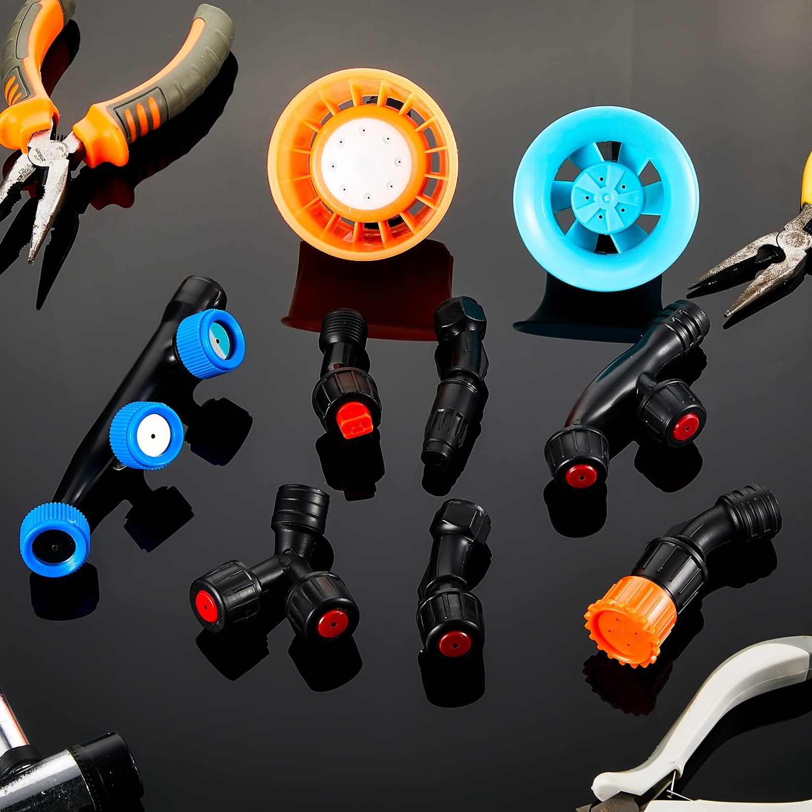 Different spray patterns from CHENGU nozzle tips