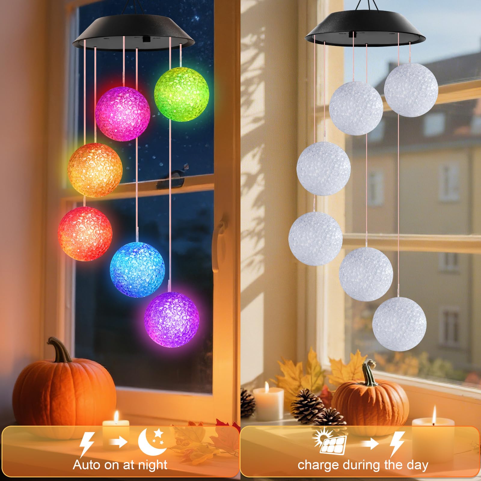 Different styles of hooks included with Winzwon Wind Chimes