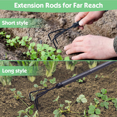 Different tools included in the INFLATION Garden Tools Set