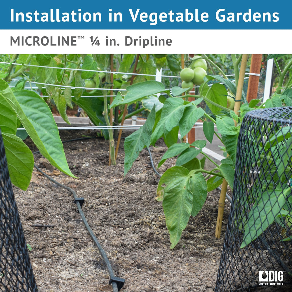 DIG MICROLINE Dripline laid out on the ground