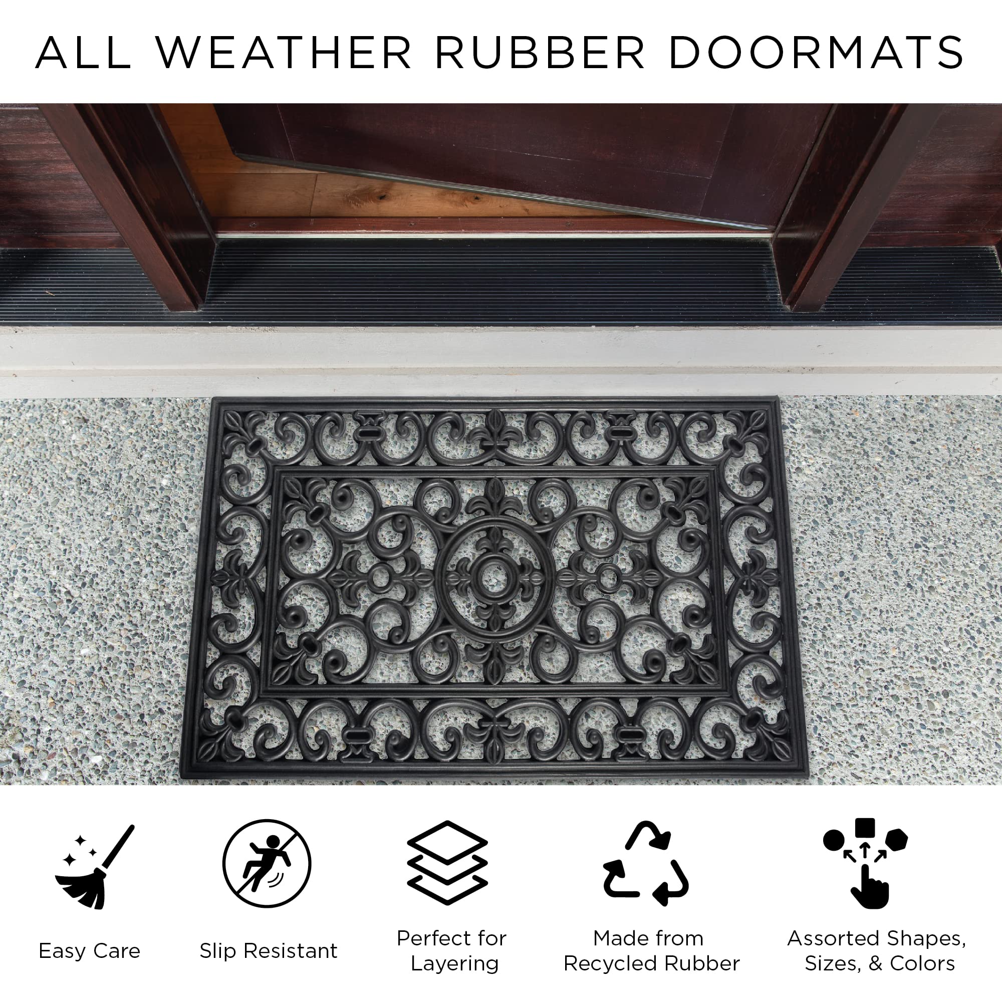 DII Doormat 24x36" packaging with dimensions