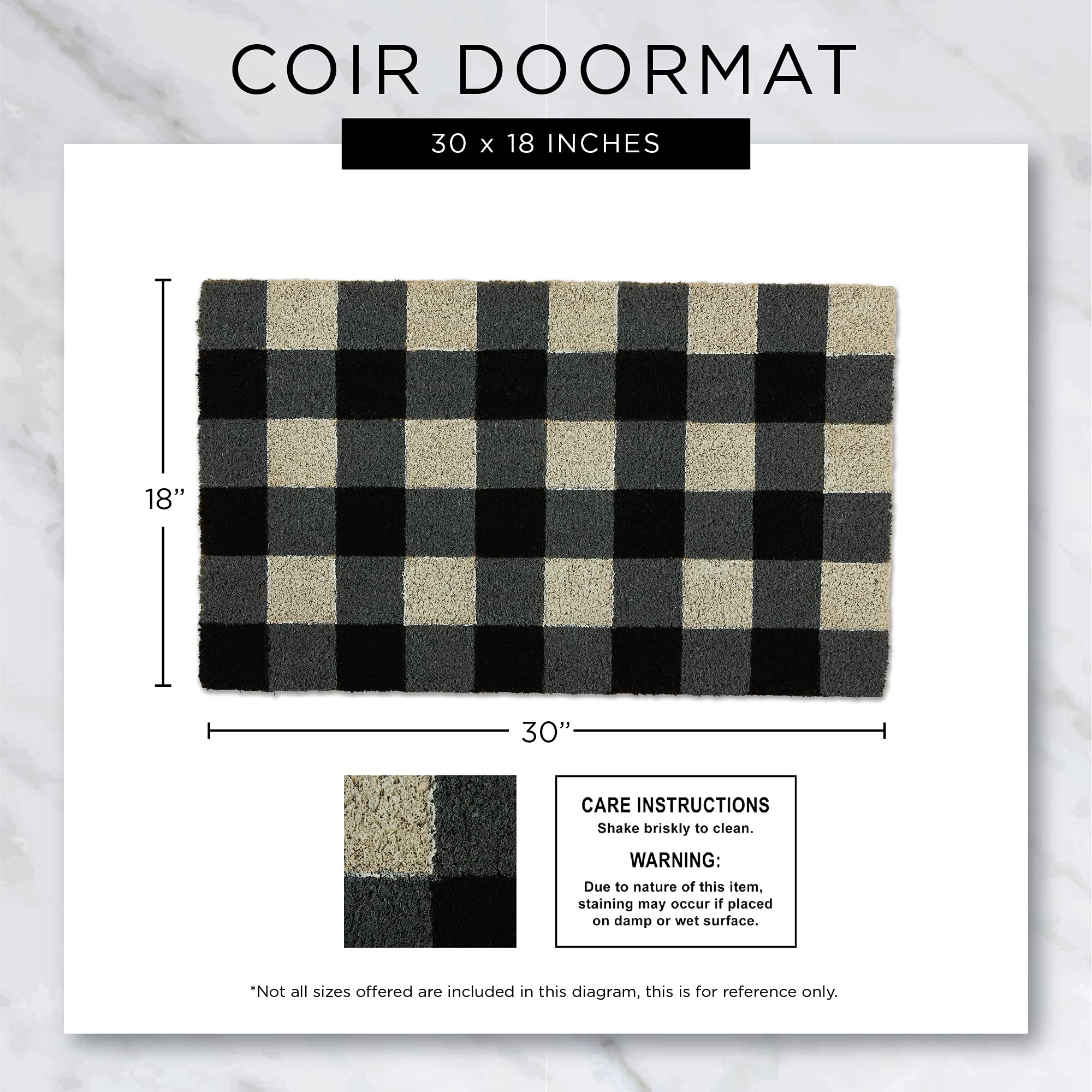 DII Doormat in outdoor entryway with sunflower design