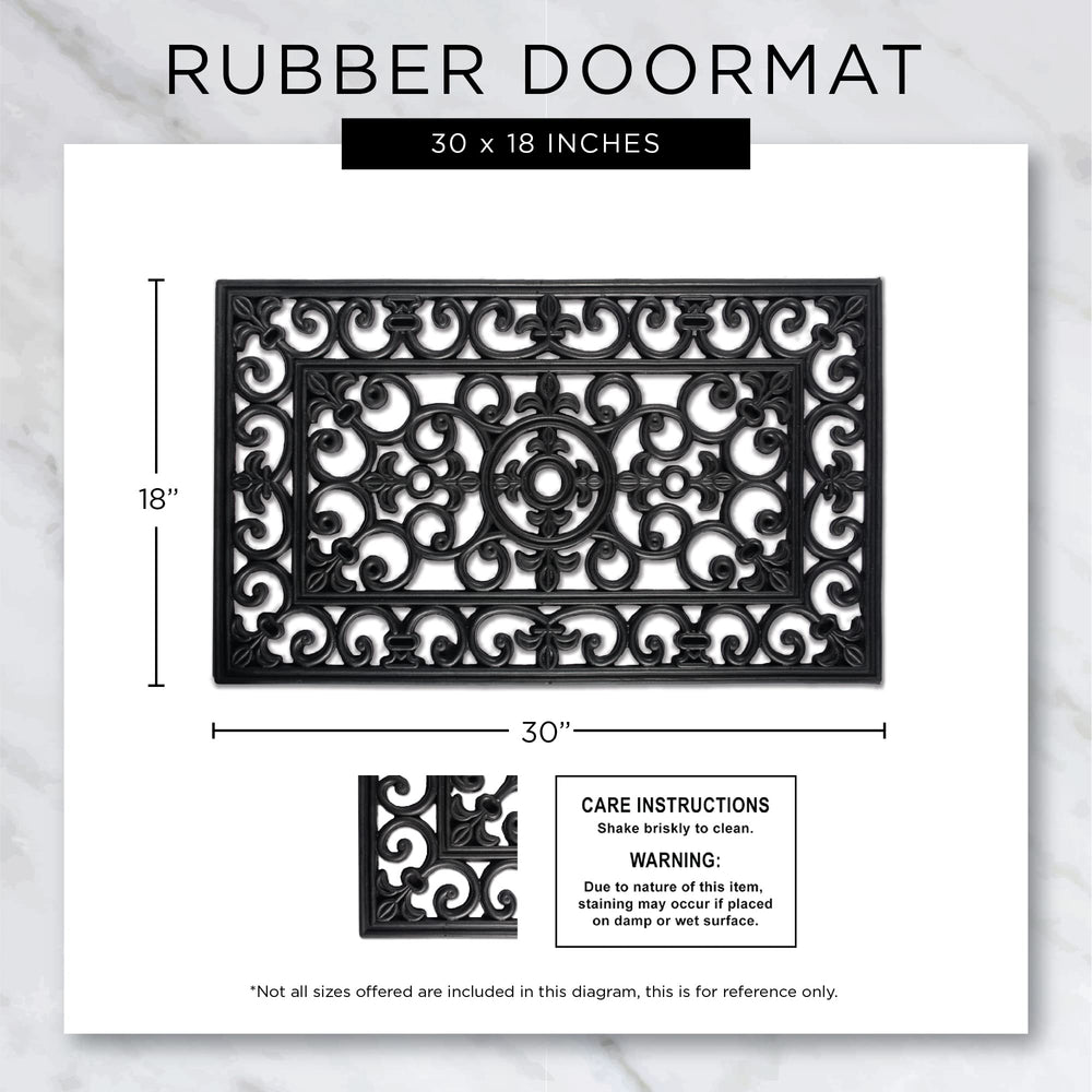 DII Rubber Doormat in outdoor setting