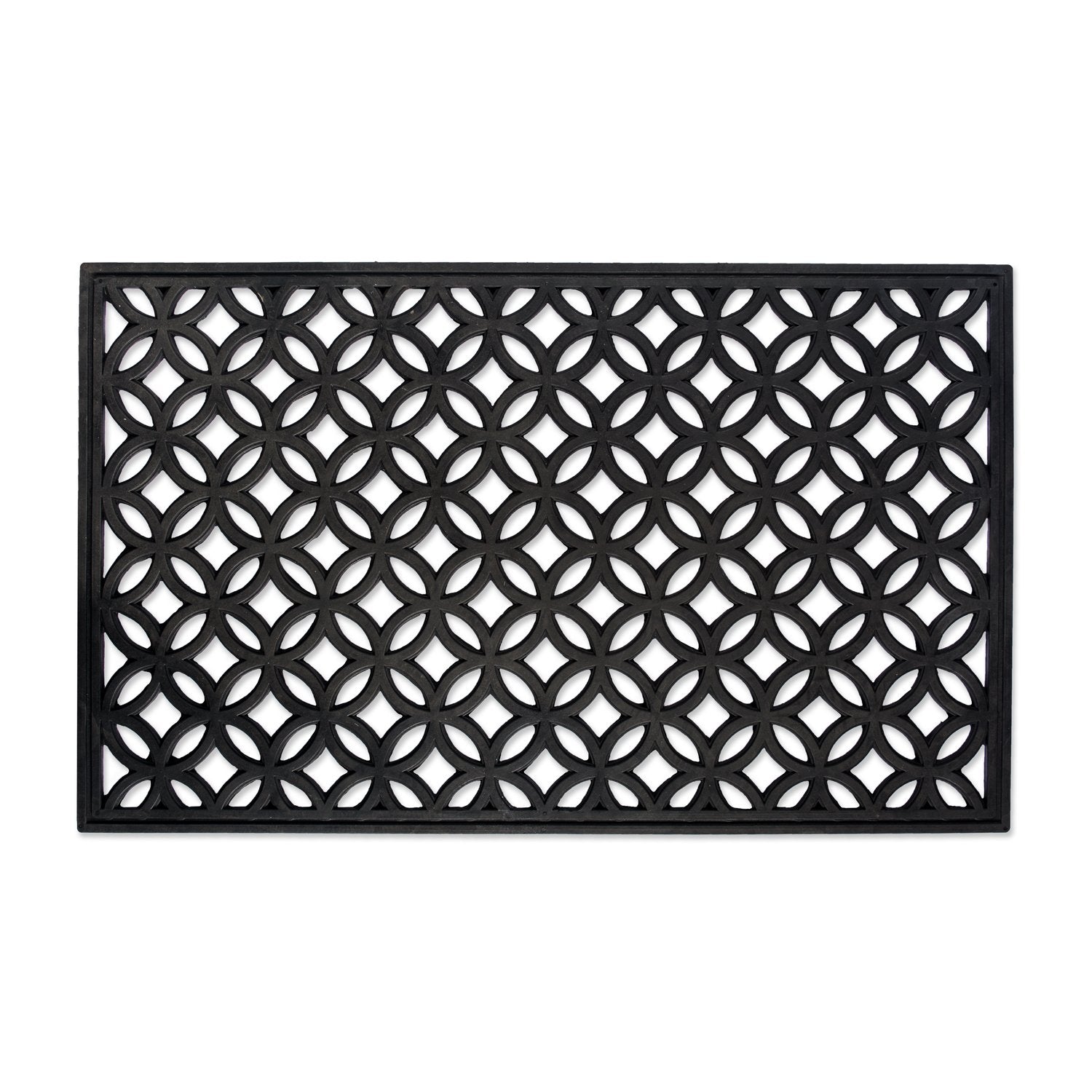 DII Rubber Doormat Lattice design front view