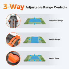 Diivoo Oscillating Water Sprinkler adjustable controls