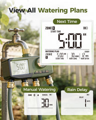 Diivoo sprinkler timer close-up of control buttons