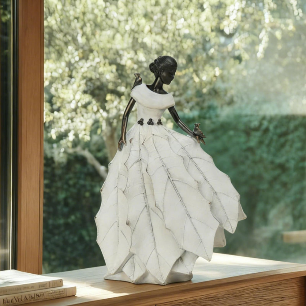DiliComing Fairy Garden Statue on a windowsill indoors
