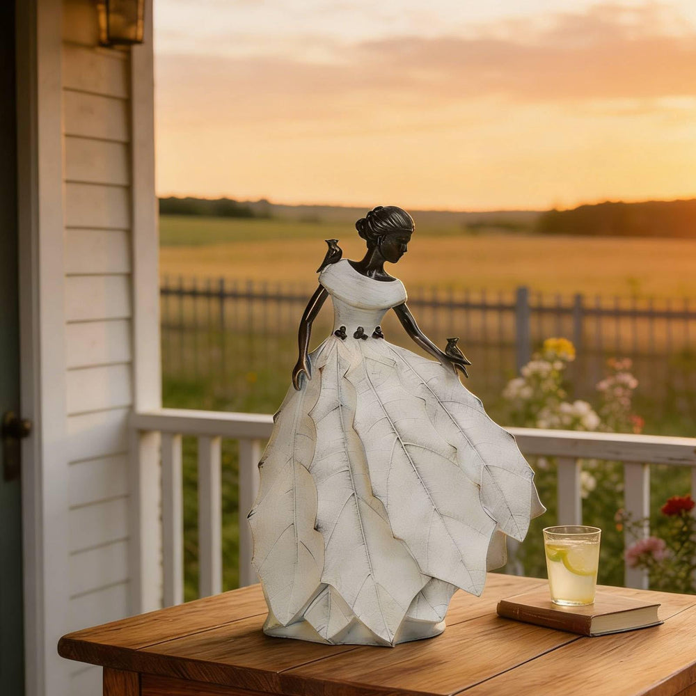 DiliComing Fairy Garden Statue with natural sunlight
