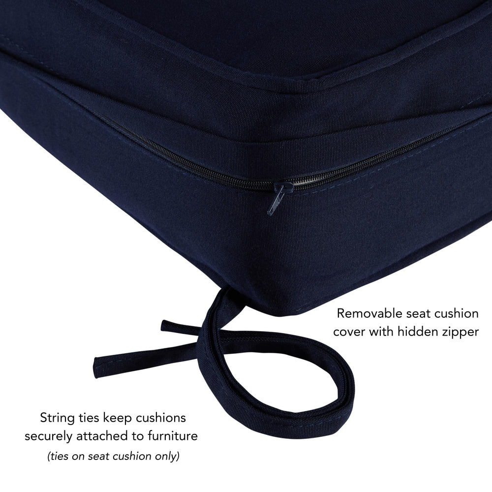 Dimensions diagram for Greendale cushion set