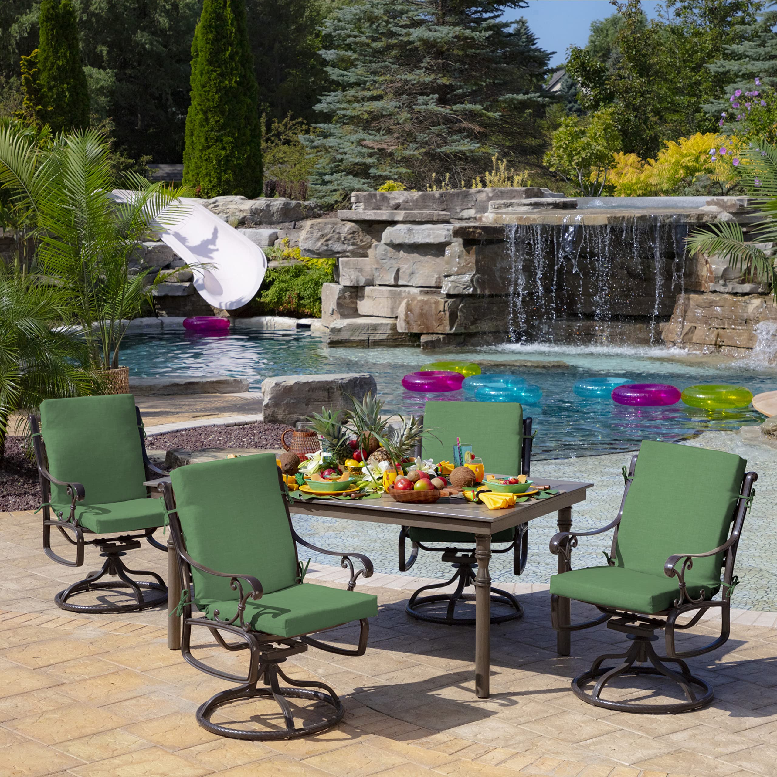 Dimensions of Arden Outdoor Midback Chair Cushion displayed