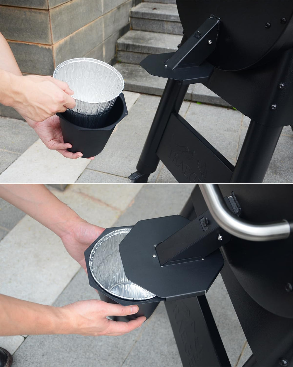 Dimensions of CaptainGrill Grease Bucket displayed