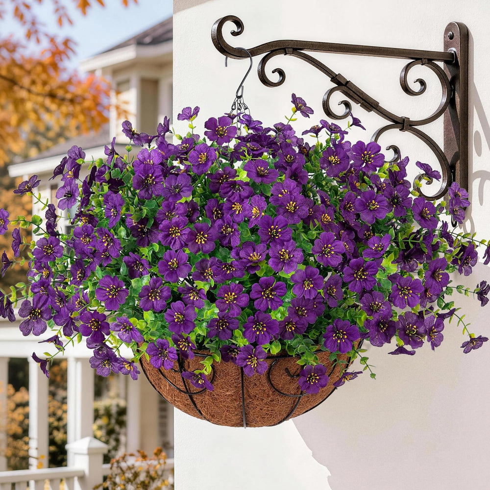 Dimensions of HyeFlora hanging flower basket displayed