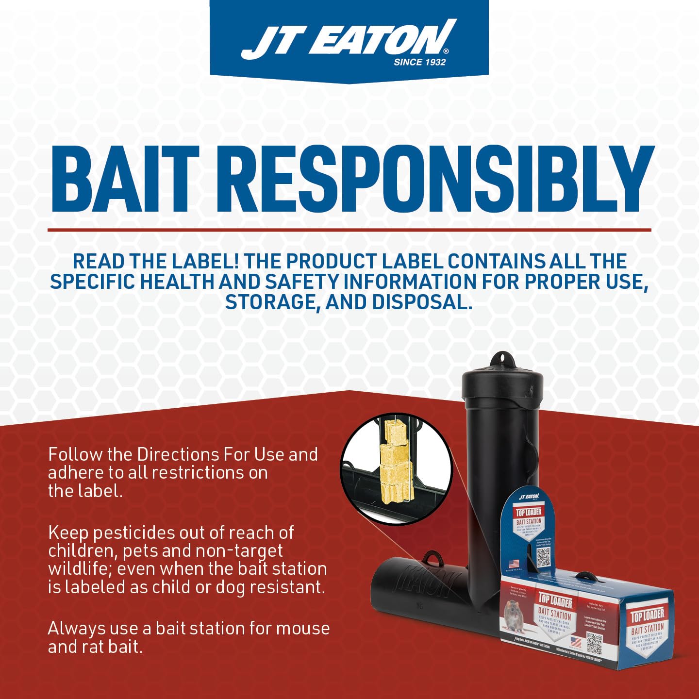 Dimensions of JT Eaton Bait Block pail