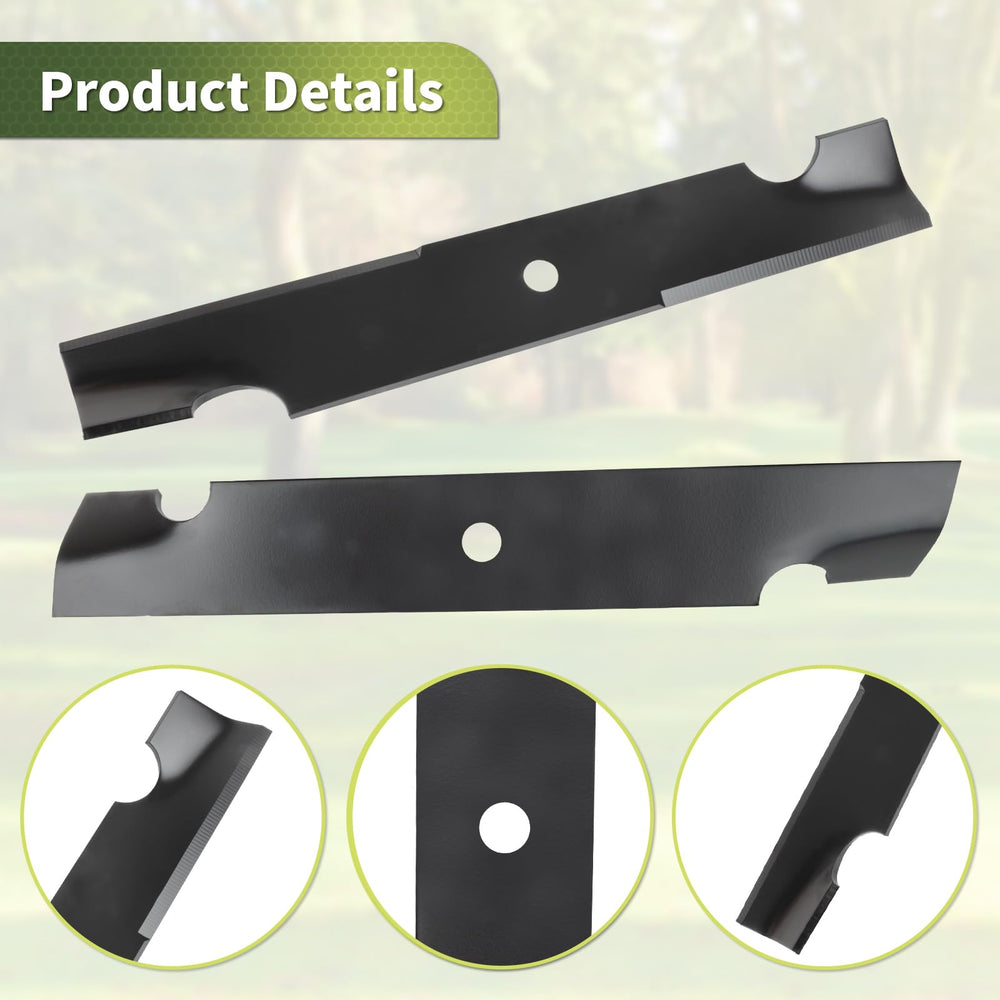 Dimensions of Keycci High Lift Blades showing length and width