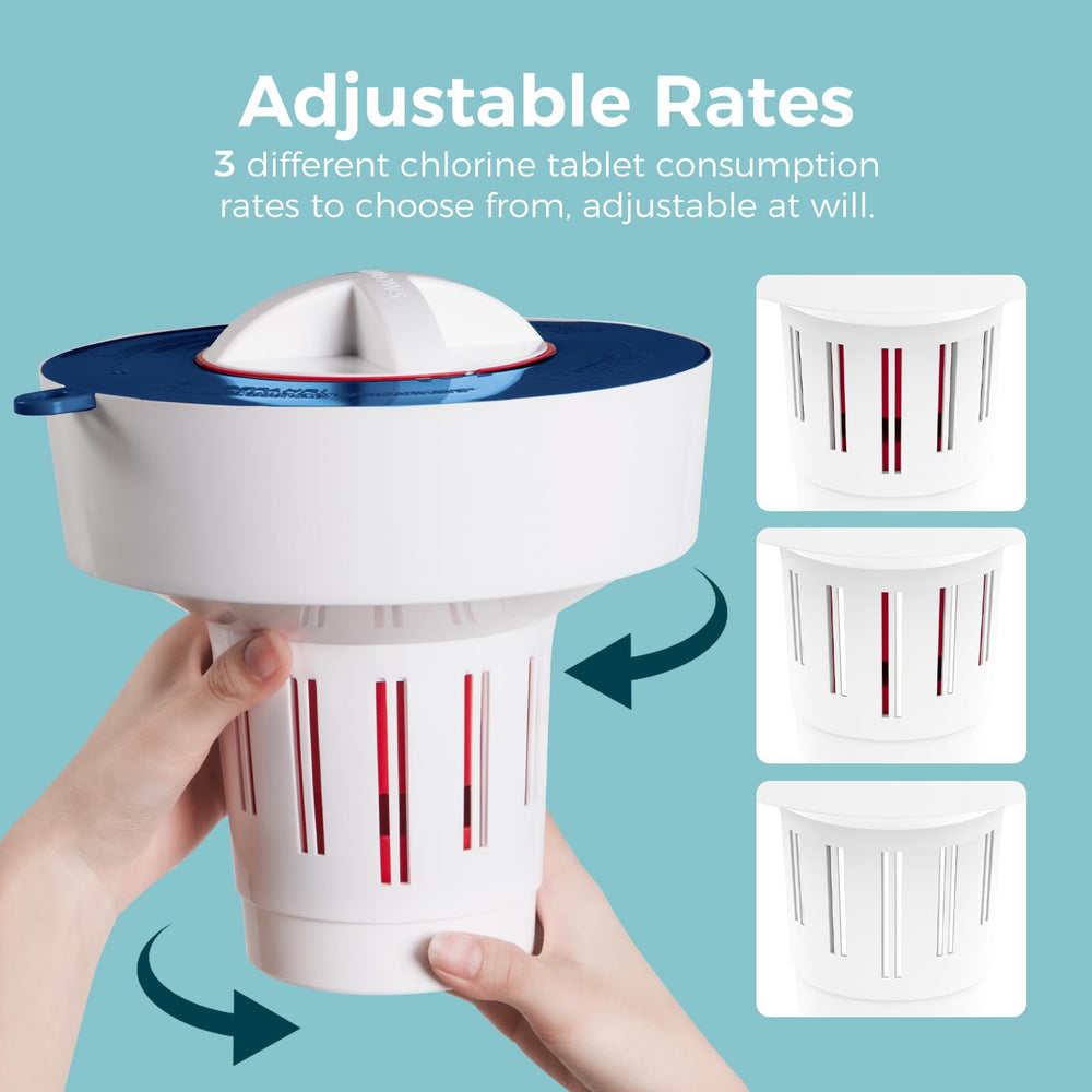 Dimensions of POOL FELLOWS Large Floating Tablet Dispenser